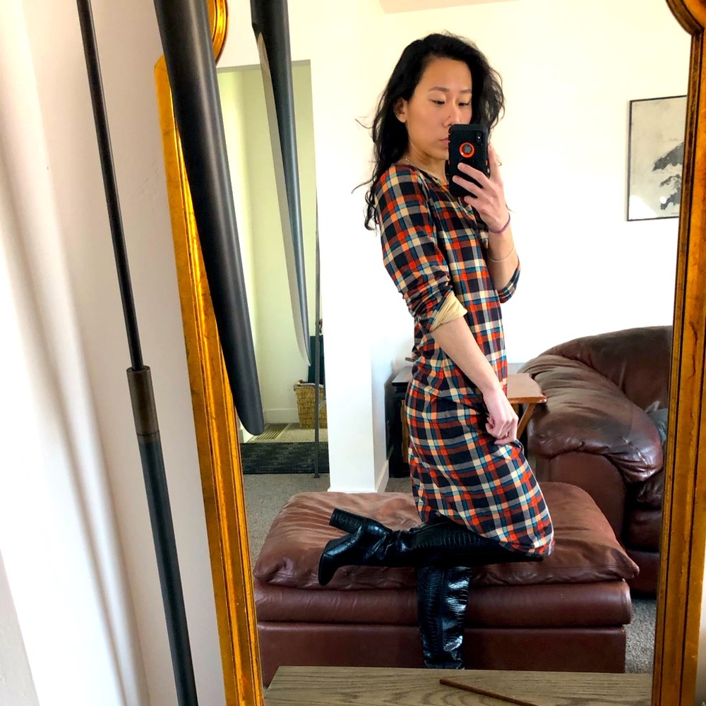 H&M Plaid Shirt Dress. XL